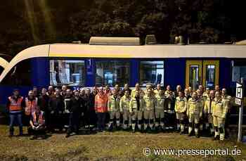 FW Xanten: Fortbildung von Führungskräften mit dem Bahn-Notfallmanagement