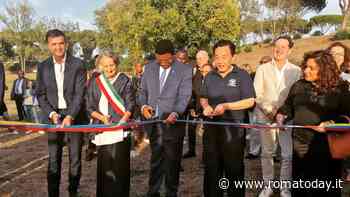 L'inaugurazione della biblioteca degli alberi e dei fiori a Villa Pamphilj
