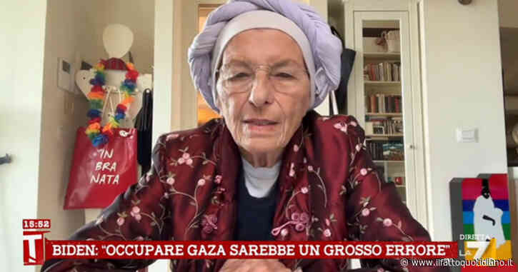 Israele, Emma Bonino a La7: “L’Europa nelle trattative non c’è, come sempre. È un gigante economico, un nano politico e un verme militare”