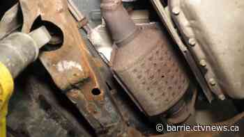 3 men arrested with stolen catalytic converters at Barrie Motel