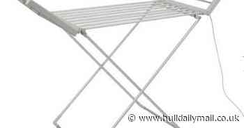 'Best heated clothes airer on the market' costs 7p an hour to run during winter