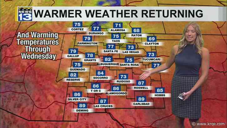 80 degree temperatures return to the Metro