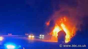 Barnsley bus fire: Neill Collins says team 'very fortunate' after coach destroyed