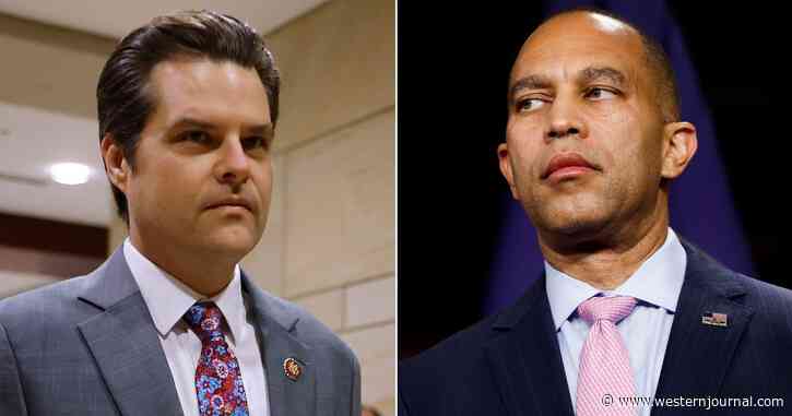 Gaetz: Hakeem Jeffries Not Really in Charge of Democrats, He's Just the 'Frontman'