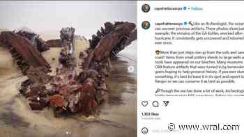 Autumn waves re-surface ship lost to hurricane in 1933