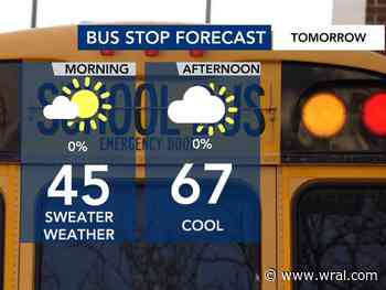 Fall chill in the Triangle; Chilly at the bus stop Tuesday, rain possible Friday