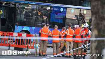 Twelve hurt as bus crashes into cafe in Manchester