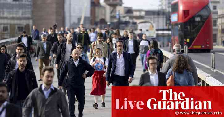 Cost of living squeeze eases as UK regular pay rises faster than inflation – business live