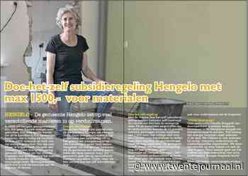 Doehetzelf subsidieregeling Hengelo met max 1500 voor materialen