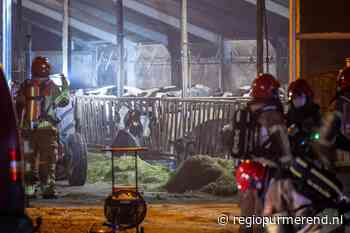 Brand in stal op boerderij in Zuidoostbeemster
