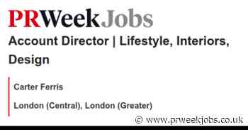 Carter Ferris: Account Director | Lifestyle, Interiors, Design