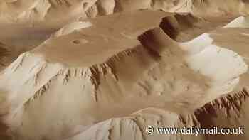 Fly across Mars' 'Labyrinth of Night': Incredible video reveals what it would be like to soar over the surface of the Red Planet
