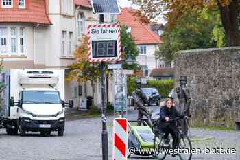 Warum die Stadt Bünde in der Fußgängerzone das Tempo misst