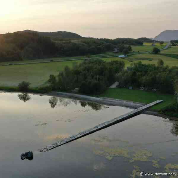 Rever & Drage extends sloping slate viewpoint into Sundshopen lake