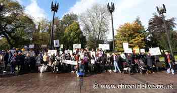 Northumberland parents of autistic children call for improved special educational needs capacity at Newcastle protest