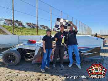 Ponoka County’s Tyler Staruiala wins Rookie of the Year, finishes second in IMCA