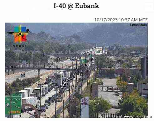 Downed power line causes traffic standstill on I-40 eastbound and westbound