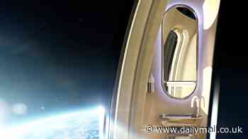A loo with a view! Space Perspective gives a sneak peek at the toilet on board its balloon that will take tourists to the edge of space next year (for a hefty price!)