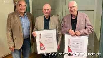 Seminarturnhalle Nagold: Förderverein ehrt zwei Gründungsmitglieder