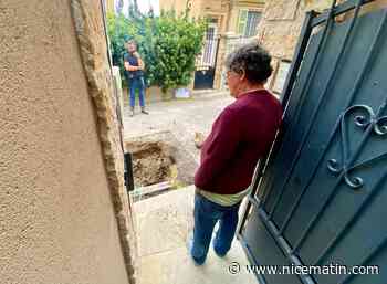 Un trou béant devant leur maison à Nice, la rue fermée en urgence
