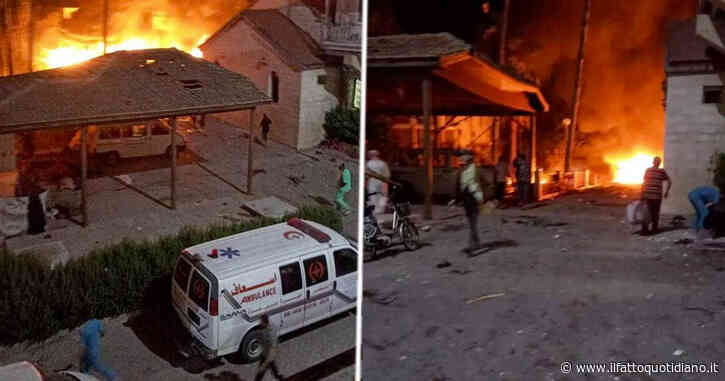 Israele bombarda un ospedale a Gaza: “Ci sono almeno 500 morti”