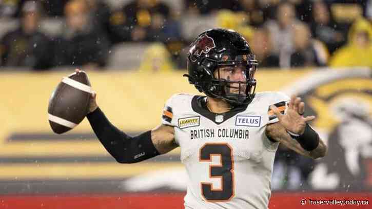 Lions’ quarterback Adams earns third CFL honour roll top grade