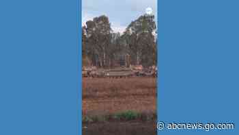 WATCH:  Israeli forces deploy near Gaza border in preparation of possible ground operation