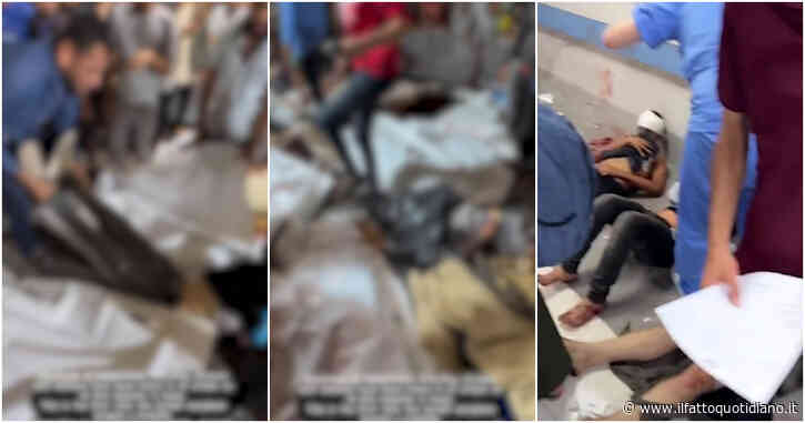 Ospedale bombardato a Gaza, decine di cadaveri ammassati fuori dalla struttura