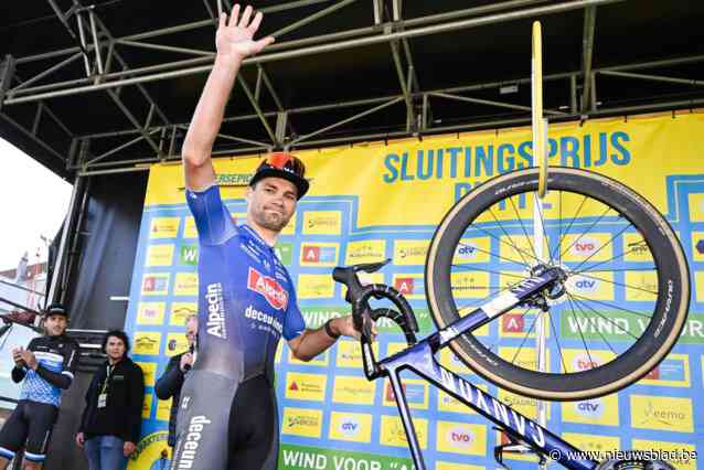 David van der Poel hing na Putte-Kapellen de fiets létterlijk (en figuurlijk) aan de haak: “Wat ik volgende week ga doen? Daar heb ik echt nog geen idee van”