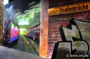 Erinnerungs-Graffiti für das Opfer der tödlichen Messerattacke auf dem Send?