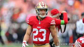 Sources: 49ers' McCaffrey avoids long-term injury