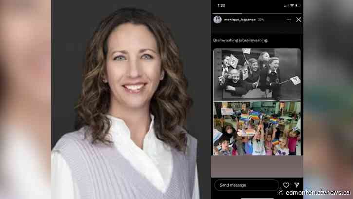 Alberta school trustee claimed 'the Holy Spirit' told her to post Pride flag, Nazis swastika meme