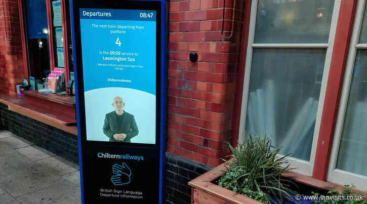 Inclusive Innovation: Chiltern Railways tests interactive BSL screens for deaf travellers