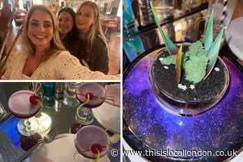 Brasserie of Light Grey Goose Northern Lights installation