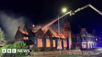 Three arrested after fire at Cleethorpes former church
