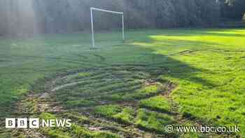 Hull dirt bikers damage Barham AFC children's football pitches