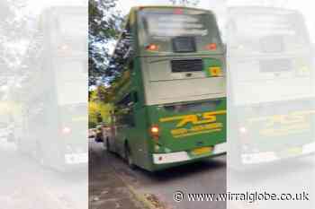 Happy Al's coaches seen leaving Wirral students at side of road