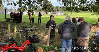 Inspection of controversial allotment field after stand-off drama