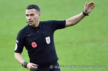 Referee appointed for Watford v Sheffield Wednesday in Championship