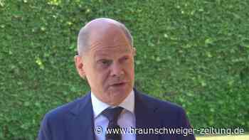 Scholz: Nach Brandanschlag verstärkte Sicherheitsvorkehrungen