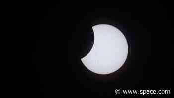 NASA astronaut snaps photo of solar eclipse from the space station