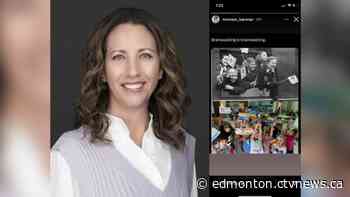 Alberta school trustee claimed 'the Holy Spirit' told her to post Pride flag, Nazis swastika meme