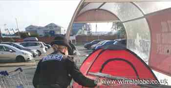 Man living in tent in Birkenhead rehomed after concerns for safety