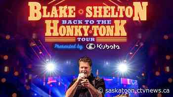 Country music star Blake Shelton bringing ‘Back To The Honky Tonk Tour’ to Saskatoon