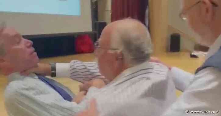 Man chokes county attorney at town hall meeting in Virginia