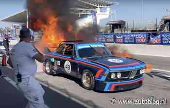 Video: BMW 3.0 CSL vliegt plots in de fik