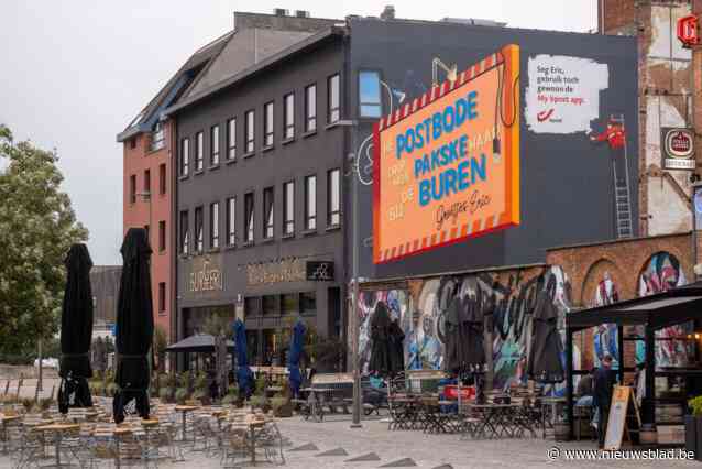 Muurschildering van Bpost op ’t Eilandje zuivert de lucht: “Equivalent van honderd volgroeide bomen”