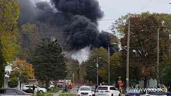 Chatham-Kent firefighters responding to large blaze Wednesday afternoon