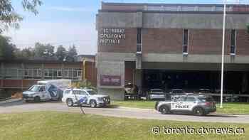 2 suspects sought after 17-year-old boy stabbed at Scarborough high school