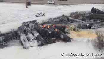 Broken rail caused fiery derailment in Raymond, Minnesota